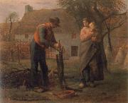 Jean Francois Millet Peasant Grafting a Tree oil on canvas